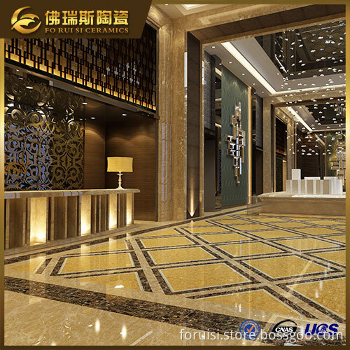 Item:FD-M69219 Golden Carpet Floor Tile With Marble Flooring Border Designs